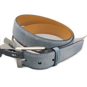 Magnanni Telante  blue suede Belt style 1164 Men's Size 34 Spain NEW